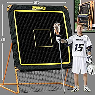 EZGoal 8'X6' Professional Folding Lacrosse Rebounder | LAX Throwback to Practice Your Passes and Catches