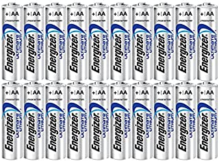 Energizer Ultimate Lithium AA Size Batteries - 20 Pack