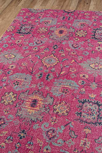 Momeni Rugs Jewel Traditional Floral Flat Weave Area Rug, 7'10