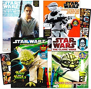 Star Wars Coloring Book Ultimate Set ~ Bundle Includes 4 Jumbo Books with Over 250 Pages (Star Wars Party Supplies)