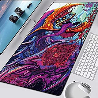 Gaming Mouse Mat, Gaming Mouse Mat, Large Mouse Mat Large XXL Gaming Mouse Pad for CS GO Hyper Beast AWP Gamer Big Computer PC XL Mousepad Game for Csgo Keyboard Play Mats