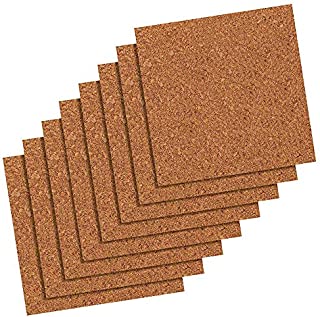 Quartet Cork Tiles, Cork Board, 12 Inches x 12 Inches, Corkboard, Wall Bulletin Boards, Natural, 8 Count (108)