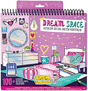 Fashion Angels Interior Design Sketch Portfolio 11510 Full Size Sketch Book, Coloring & Activity Book