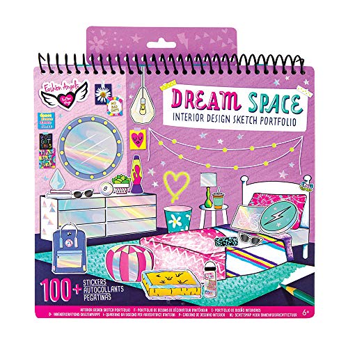 Fashion Angels Interior Design Sketch Portfolio 11510 Full Size Sketch Book, Coloring & Activity Book