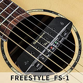 Skysonic Wireless Pickup FS-1 Acoustic Guitar Sound Hole Pickup Free Hole Wireless Transmission, dual pickup, with playing boardwireless guitar transmitter receivertonewood amp