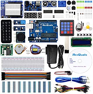 REXQualis Super Starter Kit based on Arduino UNO R3 with Tutorial and Controller Board Compatible with Arduino IDE