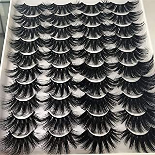 ALICROWN Lashes Faux Mink Eyelashes Fluffy Mixed Soft Wispy Big False Eyelashes 20 Pairs Pack