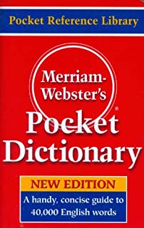 Merriam-Webster's Pocket Dictionary, Newest Edition