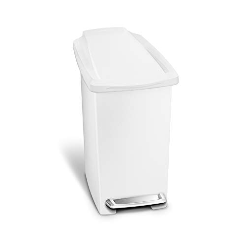 simplehuman trash can, 10 Liter, White