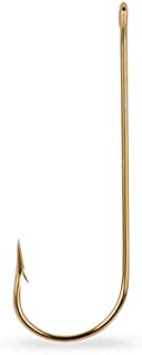 Mustad 3261D Classic Cricket 4 Extra Long Shank Hook (100-Pack), Bronze, Size 4