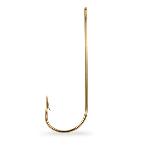 Mustad 3261D Classic Cricket 4 Extra Long Shank Hook (100-Pack), Bronze, Size 4