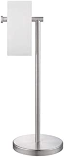 KES Toilet Paper Holder Stand SUS 304 Stainless Steel Rustproof Pedestal Lavatory Tissue Roll Holder Floor Stand Modern Brushed Finish, BPH283S1-2