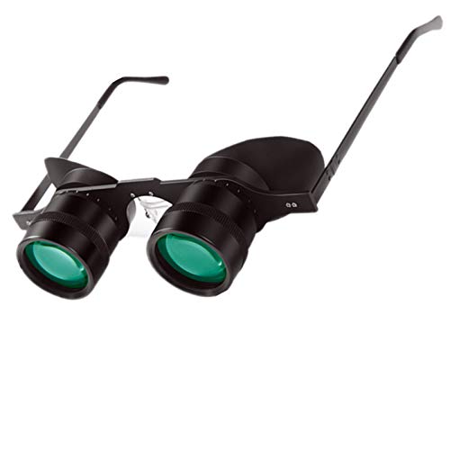 Hands-Free Binocular Glasses for Fishing HD 10x Zoom Glasses Low Light Level Night Vision Ultralight Telescope