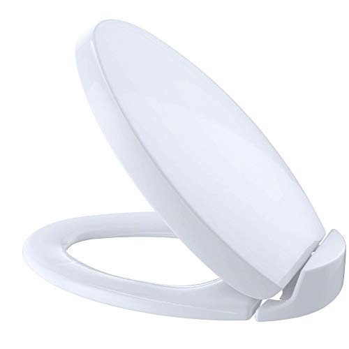 TOTO SS204#01 Contemporary SoftClose Oval Toilet Seat, Cotton White