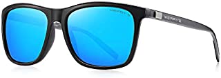 MERRY'S Unisex Polarized Aluminum Sunglasses Vintage Sun Glasses For Men/Women S8286 (Blue, 56)