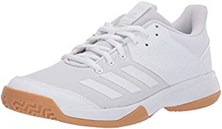 adidas womens Ligra 6 Volleyball Shoe, White/White/Gum, 8 US