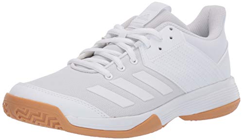 adidas womens Ligra 6 Volleyball Shoe, White/White/Gum, 8 US