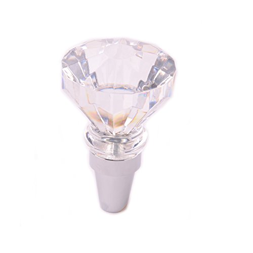 AutoBoy Crystal Diamond Shape Gear Stick Shift Shifter Knob Lever Cover Universal Fit for Car Manual Transmission and Automatic Transmission Without Lock Button