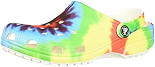 Crocs Unisex Men's and Women's Classic Tie Dye Clog, Multi, 6 US