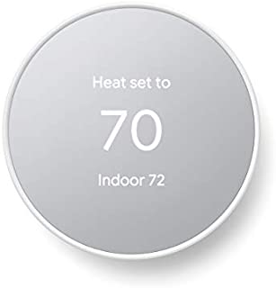 Google Nest Thermostat - Smart Thermostat for Home - Programmable Wifi Thermostat - Snow