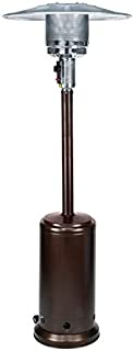 Alpine Industries Commercial Stainless Steel Patio Heater - Liquid Propane Heater for Garage - Outdoor Heater with 45000 BTU, Brown