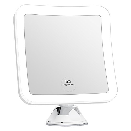 KEDSUM 10X Magnifying LED Lighted Makeup Mirror, 6.3