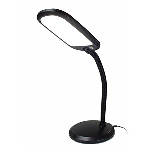 Slim Design LED Bright Reader Natural Daylight Full Spectrum Desk Lamp Black