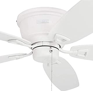 Honeywell Ceiling Fans 50180 Honeywell Glen Alden 52-Inch Flush Mount, Low Profile White Hugger Ceiling Fan