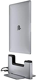 Brydge Vertical Dock | Compatible with 13-inch MacBook Air (2020-2018) | 2 x Thunderbolt 3 Ports | (Space Gray)