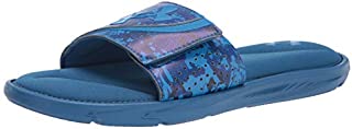 Under Armour Men's Ignite Vi Graphic Strap Slide Sandal, Blue Reef (401)/Blue Circuit, 10 M US