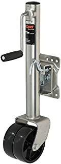 CURT 28156 Marine Boat Trailer Jack with 6-Inch Wheels, 1,500 lbs. 10-3/8 Inches Vertical Travel