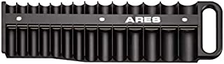 ARES 70219-28-Piece 3/8-Inch Drive Magnetic Socket Holder - Securely Holds 14 Standard and 14 Deep Sockets in Place - Organize Sockets up to 1 Inch or 24mm