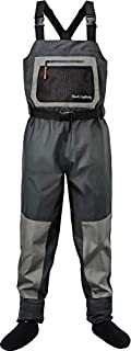 Dark Lightning Breathable Insulated Chest Waders, Perfect for 4 Seasons Fly Fishing Stockingfoot Waders for Men and Women