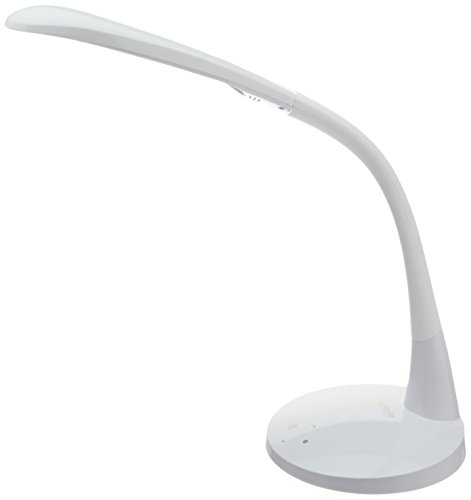 Stella Original Premium LED Desk Task Lamp (White, 10W) Doctor Prescribed Low Vision Tri Color Spectrum Desk Light with 5 Dimming Options - Home or Office Sunlight Lamp for Arts & Crafts, Dry Eye