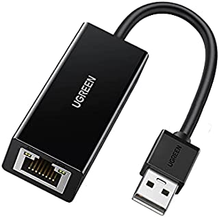 UGREEN Ethernet Adapter USB 2.0 to 10 100 Network RJ45 LAN Wired Adapter Compatible for Nintendo Switch Wii Wii U MacBook Chromebook Windows Mac OS Surface Linux ASIX AX88772 Chipset Black