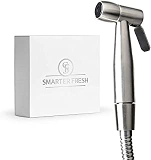 SmarterFresh Diaper Sprayer  Superior Splatter-Proof Stainless Steel Sprayer Cleans The Messiest Cloth Diapers  Complete Diaper Washer Hand Held Bidet Sprayer for Toilet