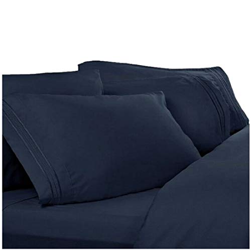 Split Cal King Sheets, Split California King Sheets: Navy Blue, 1800 Thread Count Egyptian Bed Sheets, Deep Pocket. Reg. $129.95. Sale $39.95. High Thread Count Softest Sheets,