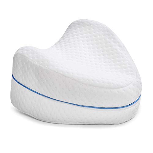 Contour Legacy Leg & Knee Foam Support Pillow - Soothing Pain Relief for Sciatica, Back, Hips, Knees, Joints & Pregnancy - As Seen on TV