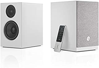 Audio Pro A26 HiFi Stereo Bluetooth WiFi Powered Wireless Multi-Room Bookshelf Speakers for Compact TV Virtual Surround Sound- Pair, White