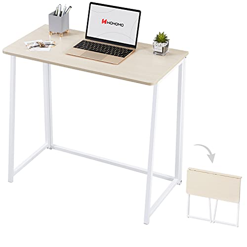 WOHOMO Folding Computer Desk, Small Writing Desk 31.5