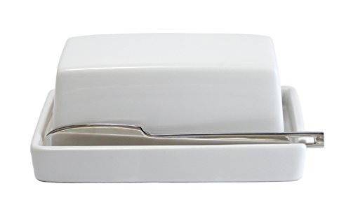 ZEROJAPAN Butter Dish with Knife White BYK-12 WH (japan import)