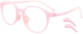 Livho Kids Blue Light Blocking Glasses, Computer Gaming TV Glasses for Boys Girls Age 3-15 Anti Glare & Eyestrain & Blu-ray Filter (Pink)