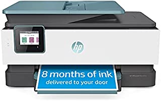 HP OfficeJet Pro 8035 All-in-One Wireless Printer - Includes 8 Months of Ink, HP Instant Ink, Works with Alexa - Oasis (3UC66A)