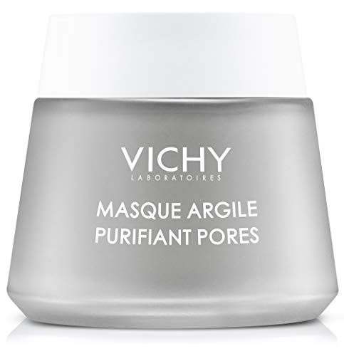 Vichy Pore Purifying Clay Mask with Aloe Vera to Remove Impurities & Soften Skin , Paraben-Free, 2.54 Fl. Oz.