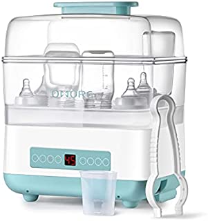 OMORC Baby Bottle Warmer and Dryer, Milk Warmer & Formula Heater, 6-in-1 Baby Food Heater & Steam Warmer with Timer and Safe Auto-shutoff, BPA-Free, Fits Most Brands of Bottles & Jars