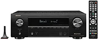Denon AVR-X1600H 4K UHD AV Receiver | 2019 Model | 7.2 Channel, 80W Each | 3D Audio | New Dolby Atmos Height Virtualization | 6 HDMI Inputs and 1 Output with eARC Support | AirPlay 2, Alexa & HEOS