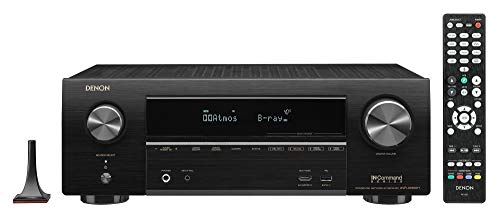 Denon AVR-X1600H 4K UHD AV Receiver | 2019 Model | 7.2 Channel, 80W Each | 3D Audio | New Dolby Atmos Height Virtualization | 6 HDMI Inputs and 1 Output with eARC Support | AirPlay 2, Alexa & HEOS