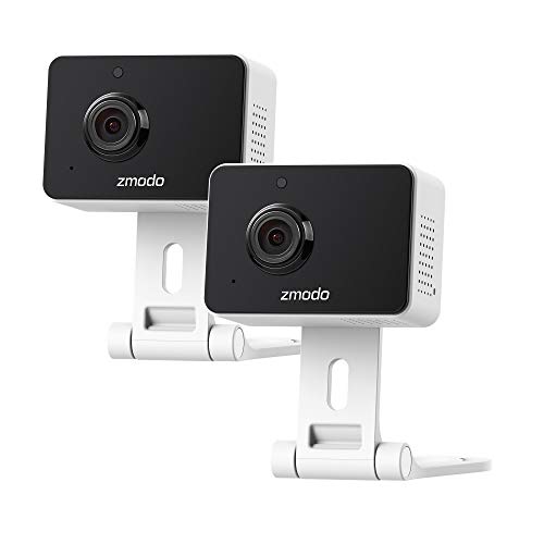 Zmodo Mini Pro 1080p Indoor Home Security Camera Wireless Baby Monitor Pet Cam Nanny Camera Two-Way Audio, Night Vision, Motion Detection Work with Alexa