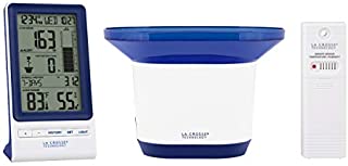 La Crosse Technology 724-1415BL-INT Wireless Rain Station with Temperature and Humidity, Blue