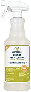 Wondercide Natural Products - Indoor Pest Control Spray for Home and Kitchen - Fly, Ant, Spider, Roach, Flea, Bug Killer and Insect Repellent - Eco-Friendly, Pet and Family Safe  32 oz Lemongrass